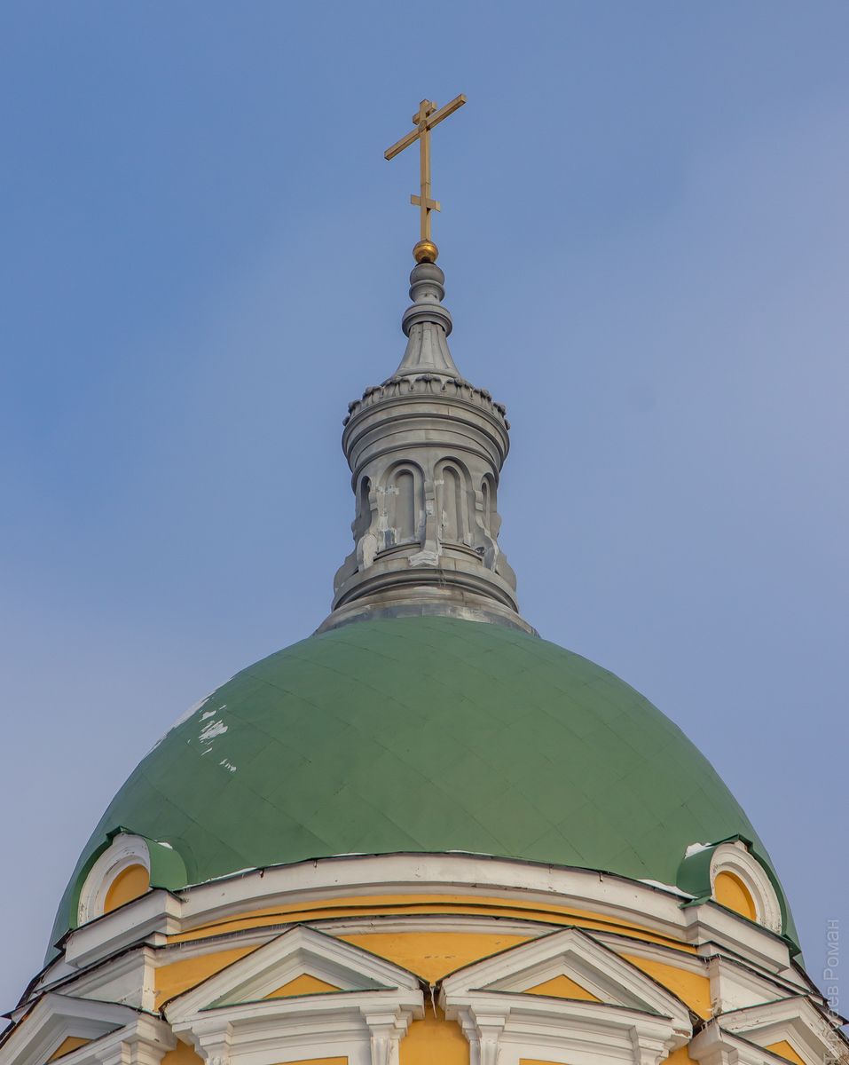 Купол, архитектурные детали. Кремль. Собор Усекновения главы Иоанна Предтечи, Зарайск (Зарайский городской округ, Московская область)