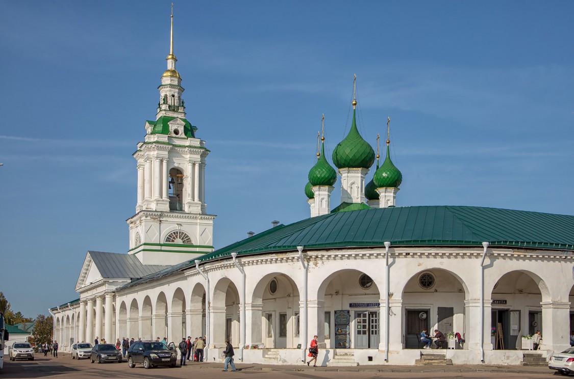 Церковь Спаса Нерукотворного Образа в рядах, Кострома (Кострома, город, Костромская область). общий вид в ландшафте