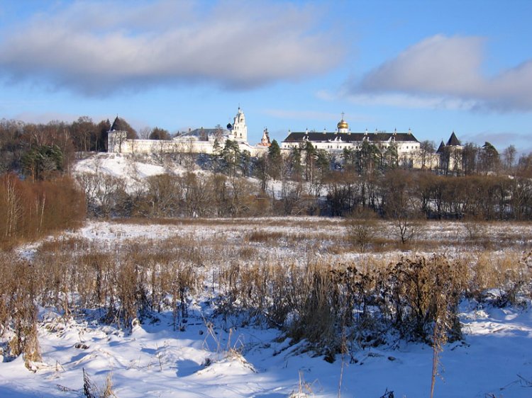 Звенигород. Саввино-Сторожевский монастырь. общий вид в ландшафте