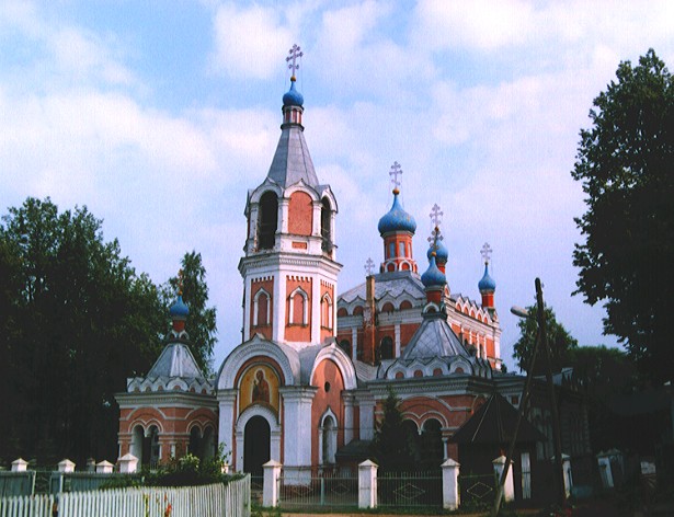 Солнечногорск. Церковь Николая Чудотворца. общий вид в ландшафте, 		      