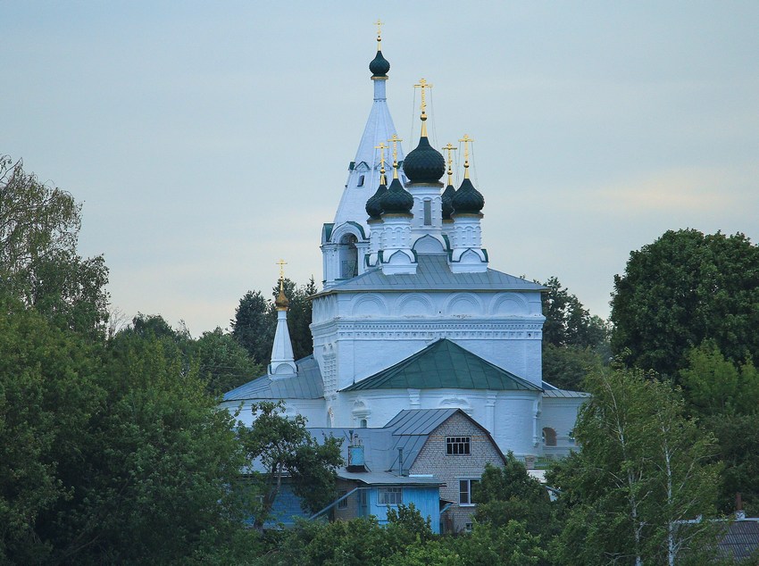 Церковь Преображения Господня за Волгой, Кострома (Кострома, город, Костромская область). фасады, Вид с Волги