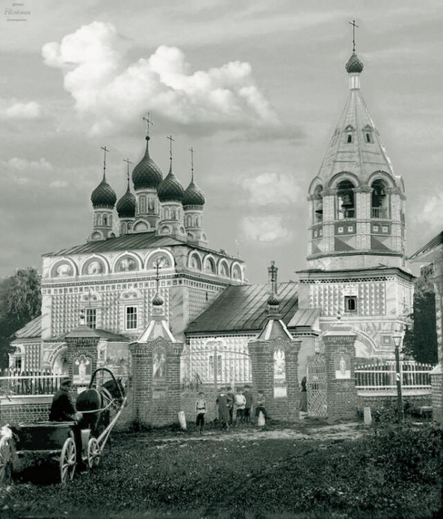 Кострома. Церковь Спаса Преображения за Волгой. архивная фотография, Церковь Спаса за Волгой, ул. Волгарей, 4. Архивное фото.