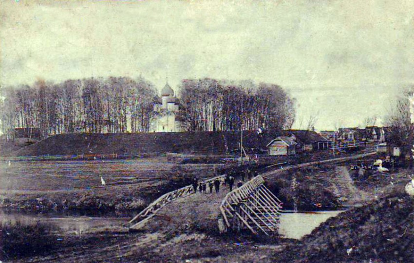 Церковь Михаила Архангела, Микулино (Лотошинский городской округ, Московская область). архивная фотография, Фото с сайта PastVu.com  Автор неизвестен