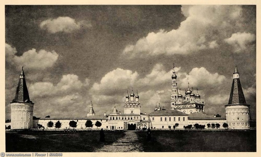 Успенский Иосифо-Волоцкий монастырь, Теряево (Волоколамский городской округ, Московская область). архивная фотография, Фото с сайта pastvu.ru Фото 1903-1913 гг.