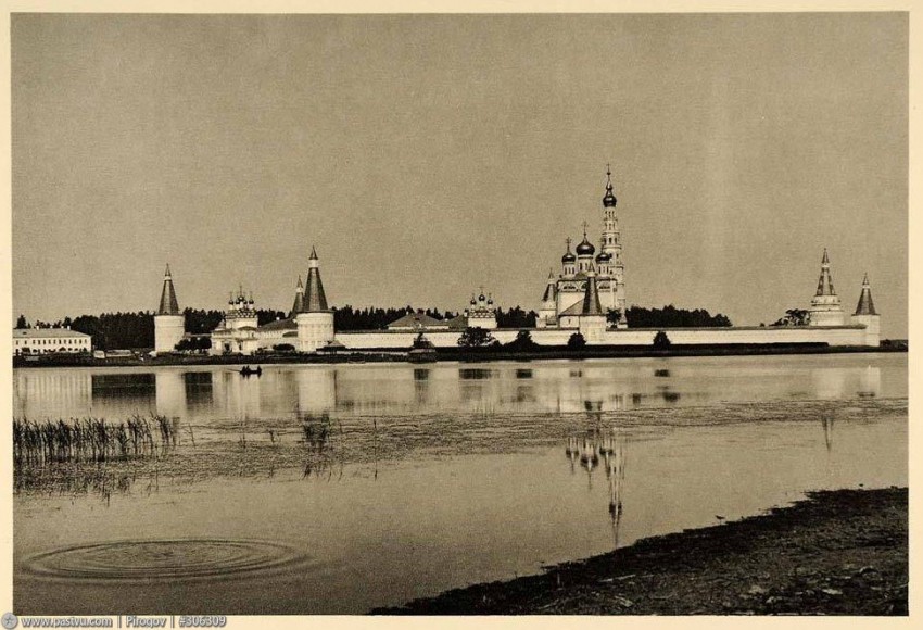 Теряево. Успенский Иосифо-Волоцкий монастырь. архивная фотография, Фото с сайта pastvu.ru  Фото 1890-1920 гг