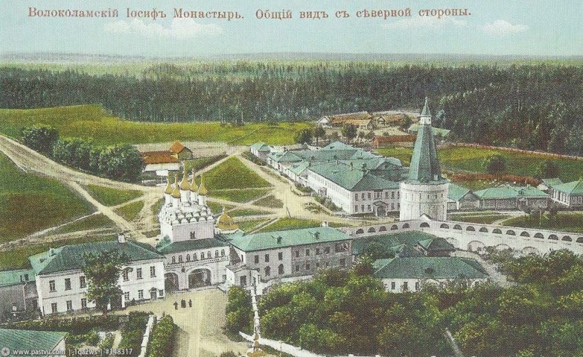 Успенский Иосифо-Волоцкий монастырь, Теряево (Волоколамский городской округ, Московская область). архивная фотография,  Фото с сайта pastvu.ru  Фото 1913г 
