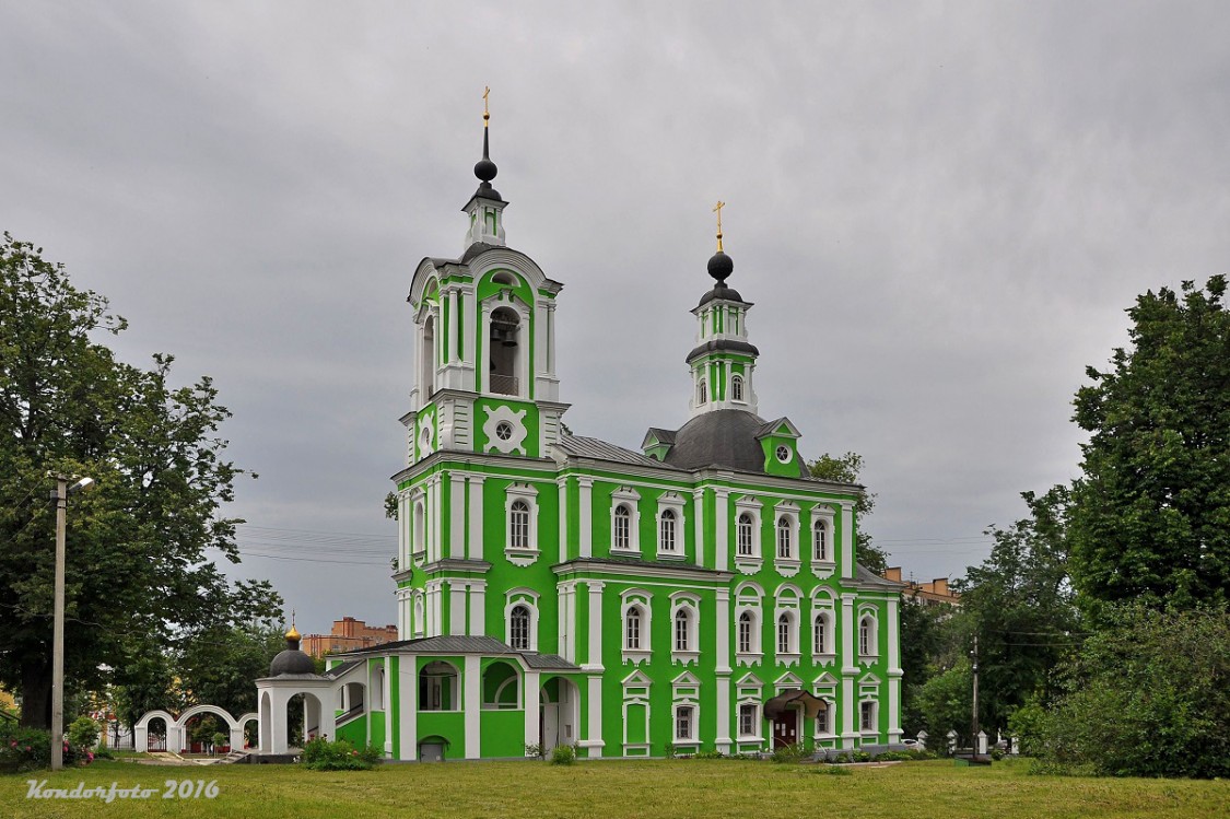 Церковь Троицы Живоначальной (Тихвинская), Дмитров (Дмитровский городской округ, Московская область). общий вид в ландшафте