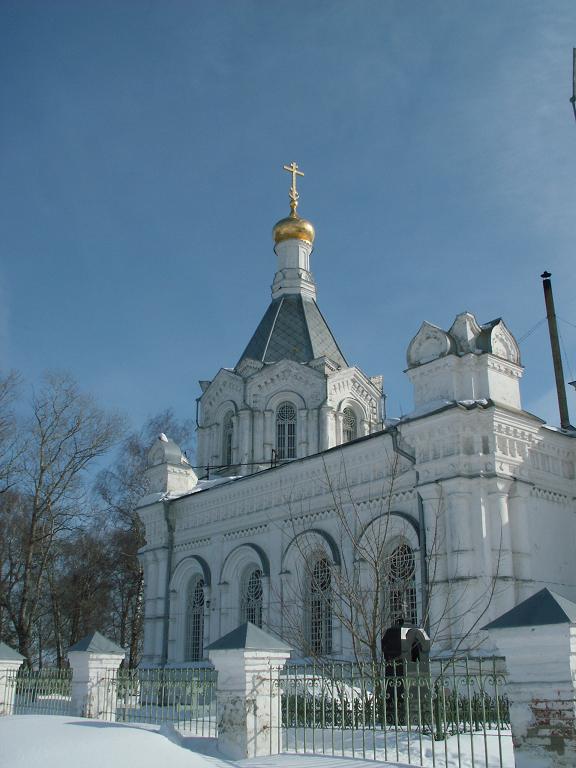 Церковь Тихвинской иконы Божией Матери, Цюрупы им., посёлок (Воскресенский городской округ, Московская область). фасады