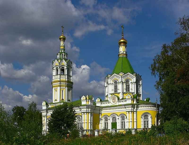 Церковь Тихвинской иконы Божией Матери, Цюрупы им., посёлок (Воскресенский городской округ, Московская область). фасады
