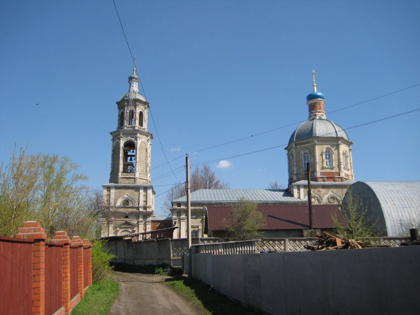 Виноградово (Алешино). Церковь Космы и Дамиана. общий вид в ландшафте