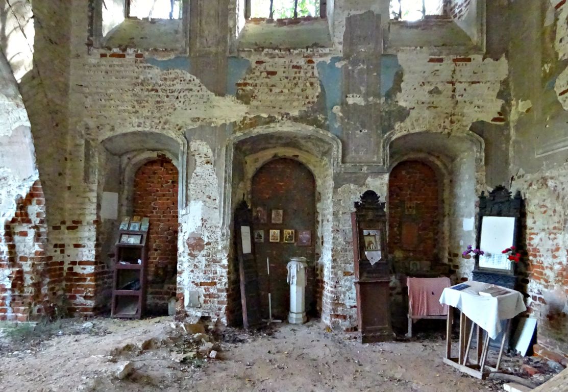 Церковь Покрова Пресвятой Богородицы, Губино, урочище (Воскресенский городской округ, Московская область). интерьер и убранство