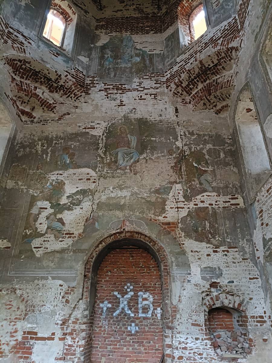 Церковь Покрова Пресвятой Богородицы, Губино, урочище (Воскресенский городской округ, Московская область). интерьер и убранство