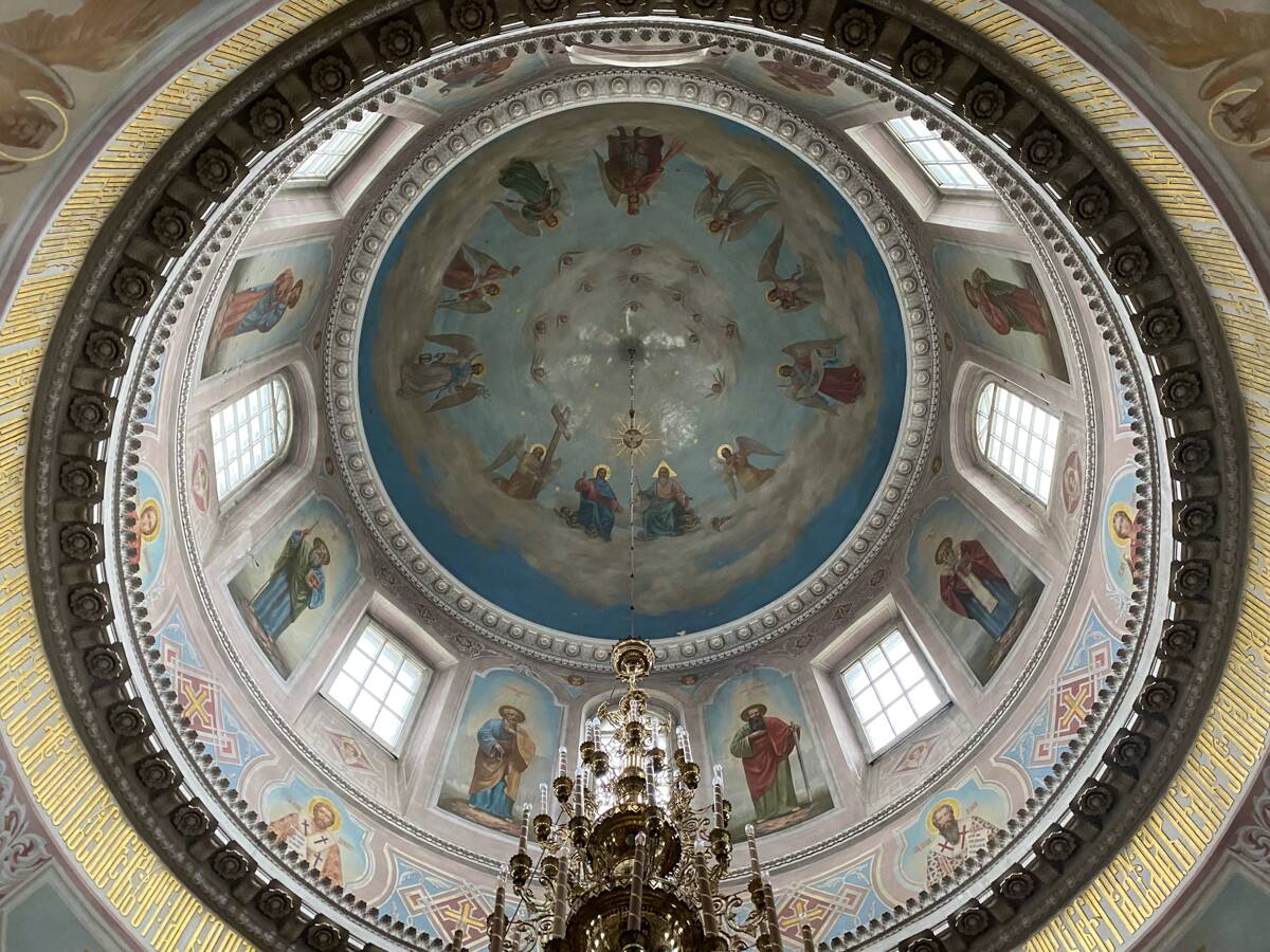 Церковь Рождества Христова, Михалёво (Воскресенский городской округ, Московская область). интерьер и убранство, Подкупольное пространство