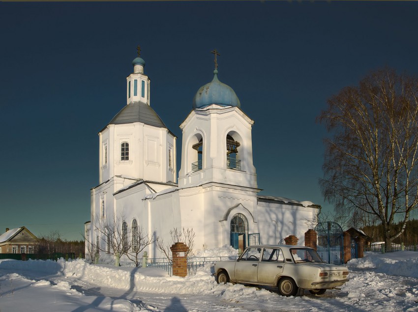 Осташово. Церковь Владимирской иконы Божией Матери. фасады