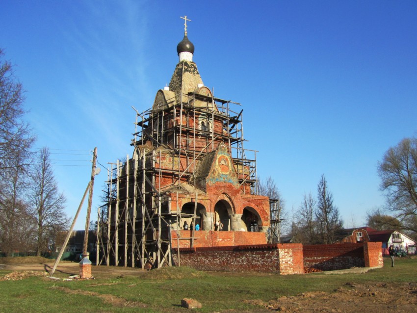 Федино. Церковь Серафима Саровского. документальные фотографии, вид с северо-запада