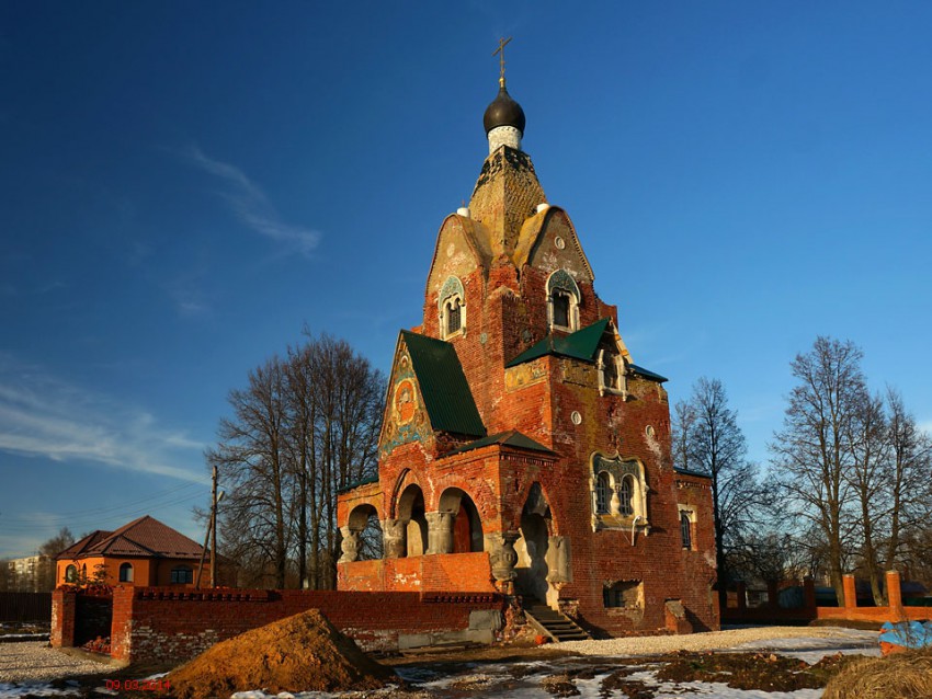 Федино. Церковь Серафима Саровского. фасады