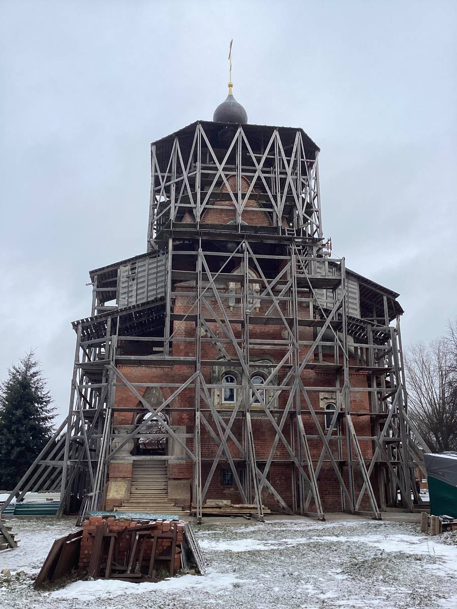 Вид с юга, документальные фотографии. Церковь Серафима Саровского, Федино (Воскресенский городской округ, Московская область)