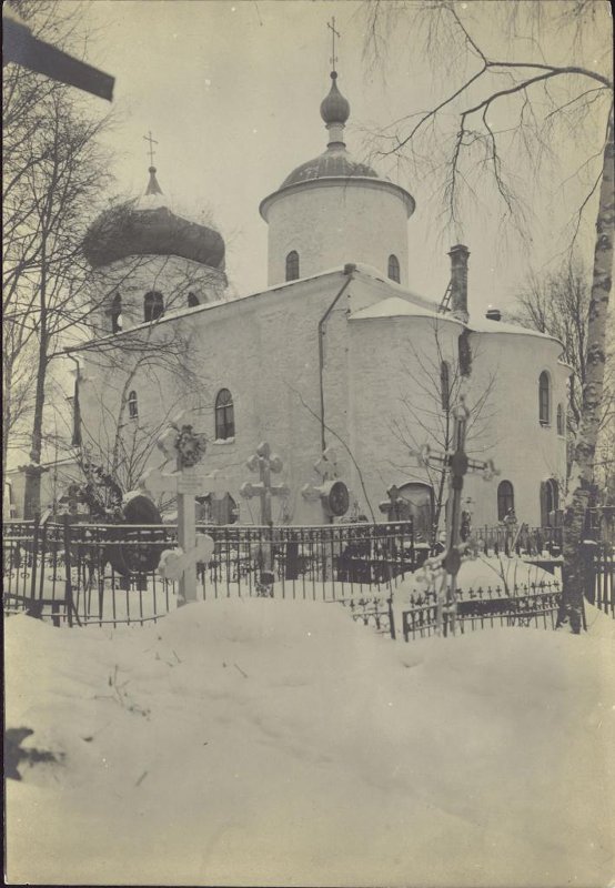 Церковь Петра и Павла на Синичьей горе. Начало XX века. Источник: goskatalog.ru, архивная фотография. Церковь Петра и Павла на Сильнище, Великий Новгород (Великий Новгород, город, Новгородская область)