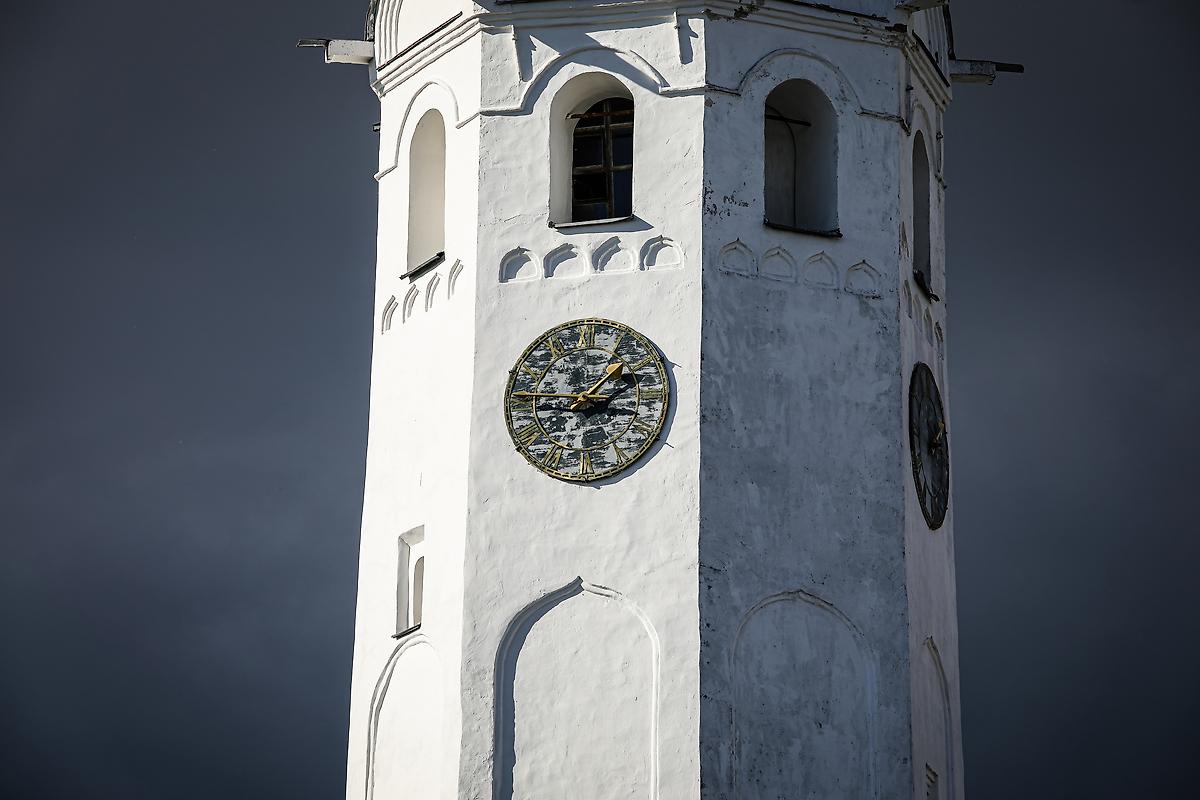 архитектурные детали. Кремль. Церковь Сергия Радонежского с Евфимиевской часозвоней, Великий Новгород (Великий Новгород, город, Новгородская область)