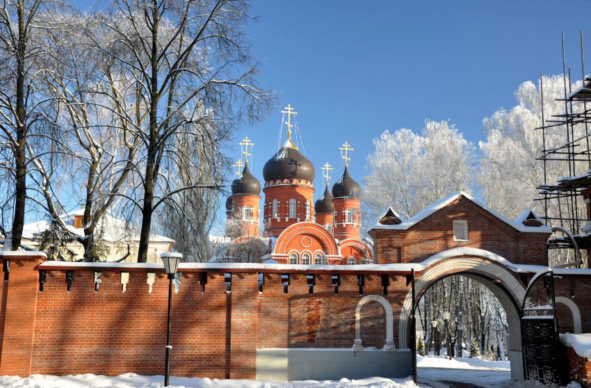 Горки Ленинские, пос. санатория. Крестовоздвиженский Иерусалимский монастырь. фасады