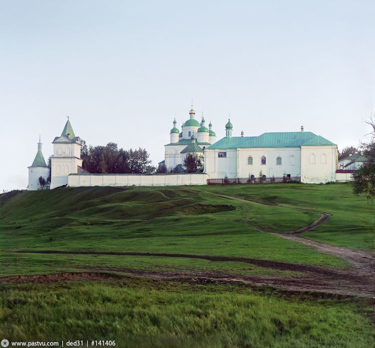 Можайск. Лужецкий Ферапонтов монастырь. архивная фотография,  Фото с сайта pastvu.ru Фото  Прокудина-Горского.1911 г.