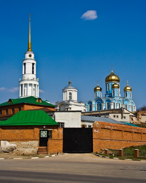 Задонск. Задонский Рождество-Богородицкий мужской монастырь. общий вид в ландшафте