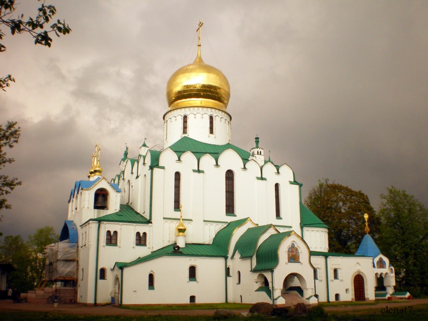 Собор Феодоровской иконы Божией Матери в Царском Селе, Пушкин (Царское Село) (Санкт-Петербург, Пушкинский район, г. Санкт-Петербург). фасады