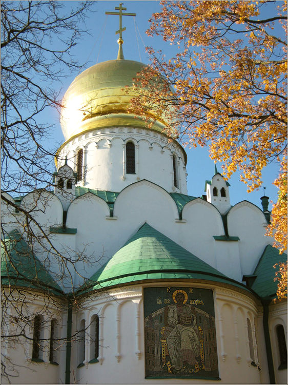 Пушкин (Царское Село). Собор Феодоровской иконы Божией Матери в Царском Селе. архитектурные детали