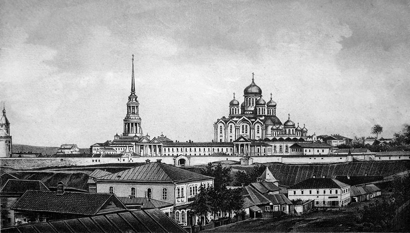 Задонский Рождество-Богородицкий мужской монастырь, Задонск (Задонский район, Липецкая область). архивная фотография, источник http://zadonsk-monastyr.ru