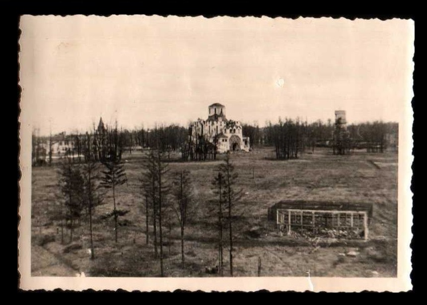 Собор Феодоровской иконы Божией Матери в Царском Селе, Пушкин (Царское Село) (Санкт-Петербург, Пушкинский район, г. Санкт-Петербург). архивная фотография, Фото 1941 г. с аукциона e-bay.de