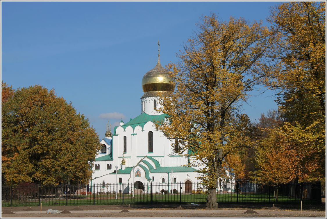 Собор Феодоровской иконы Божией Матери в Царском Селе, Пушкин (Царское Село) (Санкт-Петербург, Пушкинский район, г. Санкт-Петербург). фасады