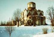 Собор Феодоровской иконы Божией Матери в Царском Селе, Вид с юго-восточной стороны. Фото 1976 г. из приходского архива<br>, Санкт-Петербург, Санкт-Петербург, Пушкинский район, г. Санкт-Петербург