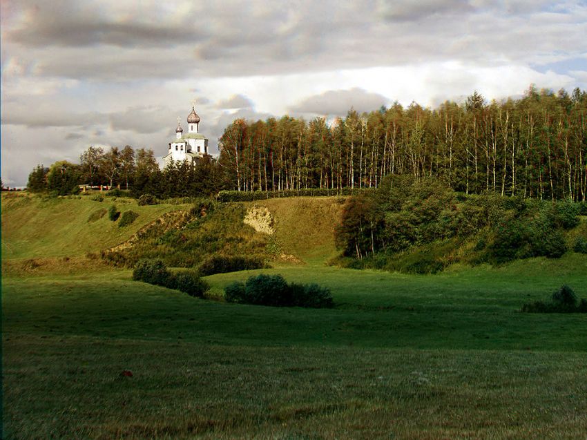 Бородино. Церковь Смоленской иконы Божией Матери (Рождества Христова). архивная фотография, Фото С.М.Прокудина-Горского, 1911 год http://www.museum.ru/museum/1812/Memorial/PG/colorpg_9.html