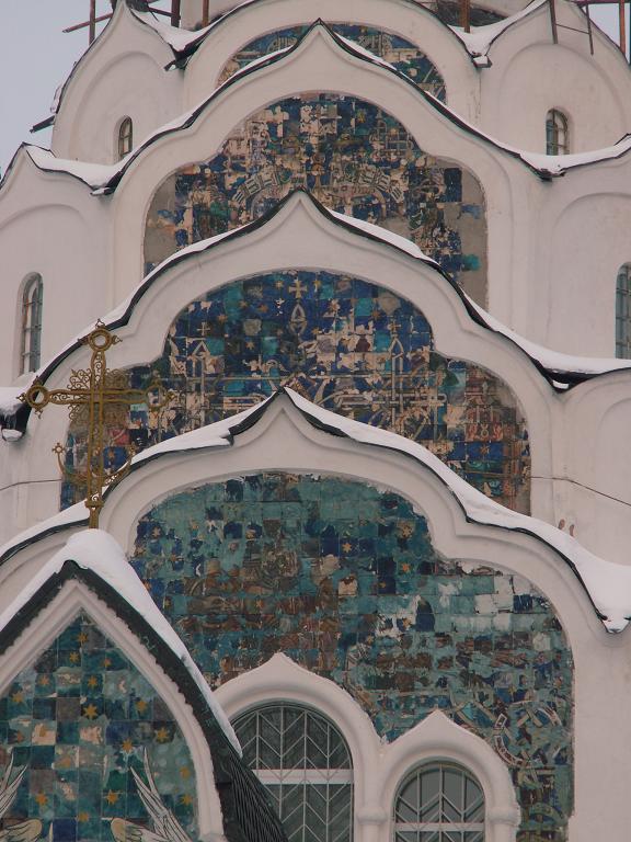 Церковь Спаса Нерукотворного Образа, Клязьма (Пушкинский район и гг. Ивантеевка, Королёв, Московская область). архитектурные детали