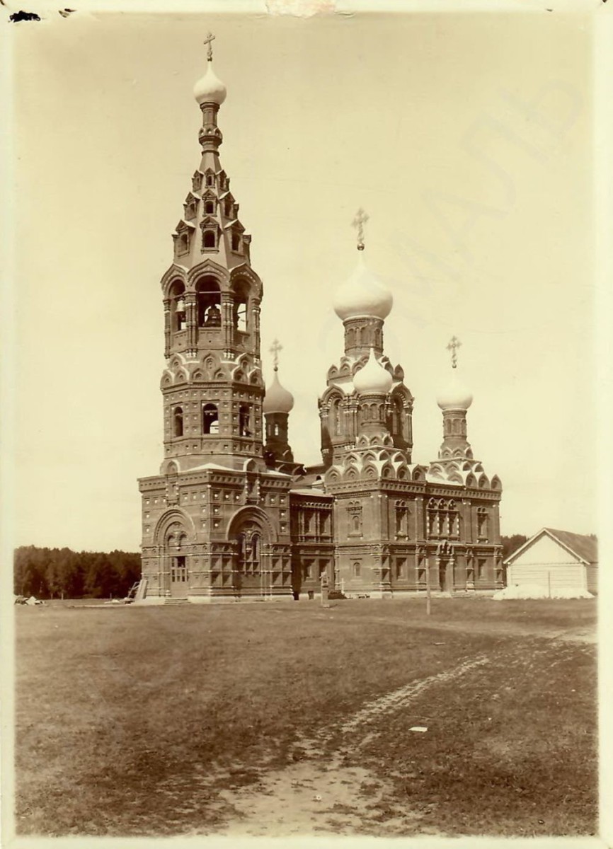 Черкизово. Церковь Покрова Пресвятой Богородицы. архивная фотография, Фотография с видом Покровского храма