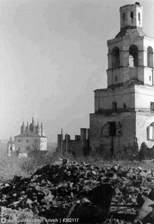 Смоленск. Вознесенский монастырь. архивная фотография, Колокольня Вознесенского монастыря 1942—1943,Во время немецкой оккупации. с сайта https://pastvu.com/p/302117