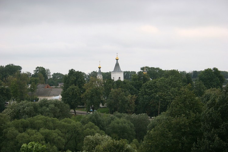 Рославль. Спасо-Преображенский мужской монастырь. общий вид в ландшафте, 		      