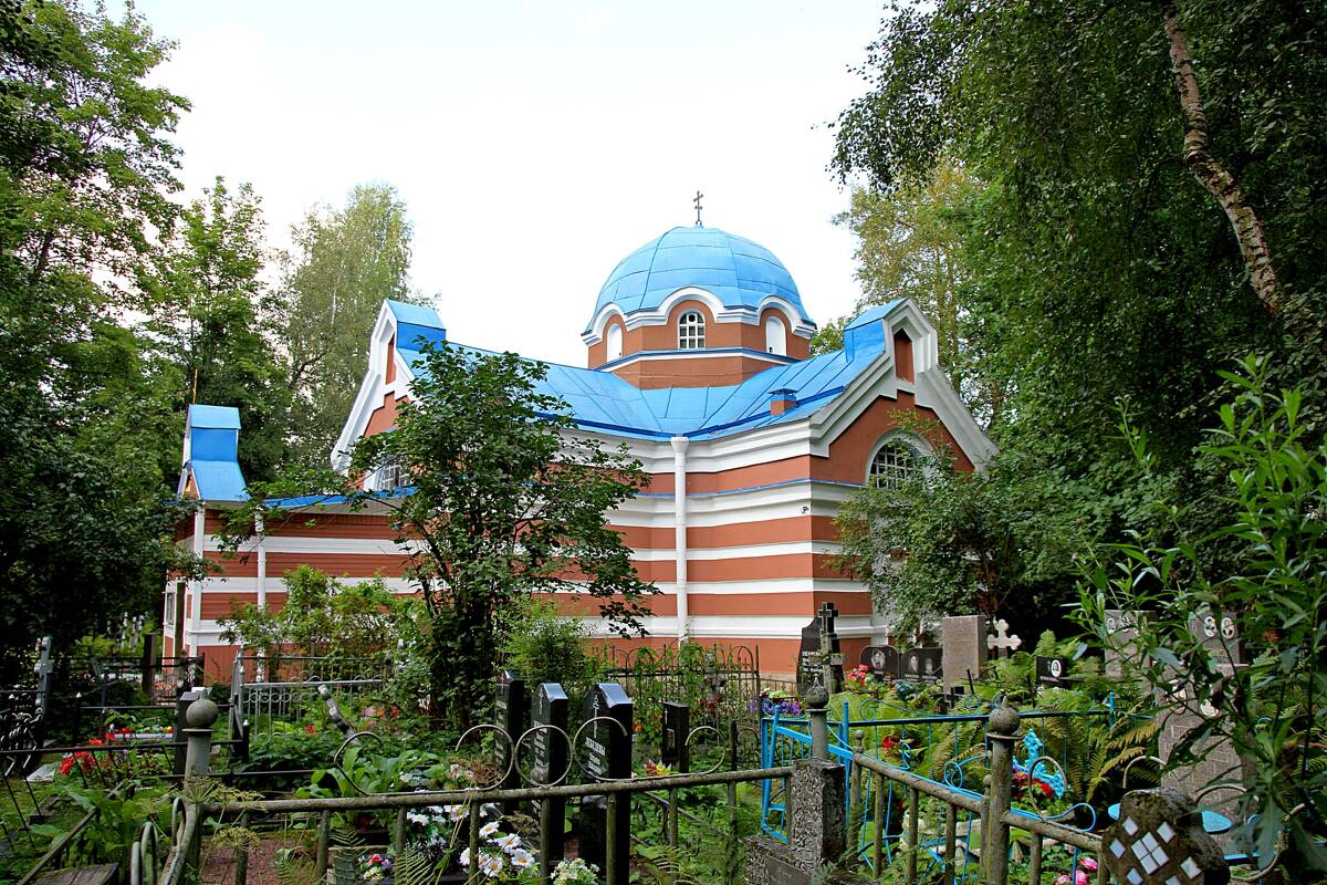 Церковь Владимира равноапостольного, Усть-Ижора (Санкт-Петербург, Колпинский район, г. Санкт-Петербург). фасады, Церковь Владимира равноапостольного