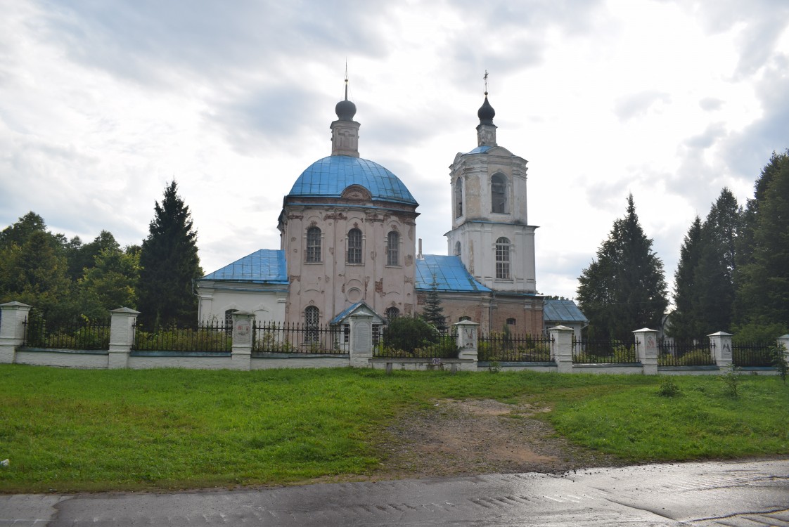 Церковь Тихвинской иконы Божией Матери, Ново-Спасское (Новоспасское) (Ельнинский район, Смоленская область). фасады