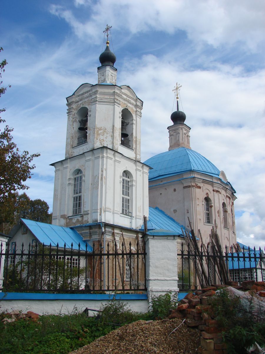 Церковь Тихвинской иконы Божией Матери, Ново-Спасское (Новоспасское) (Ельнинский район, Смоленская область). фасады
