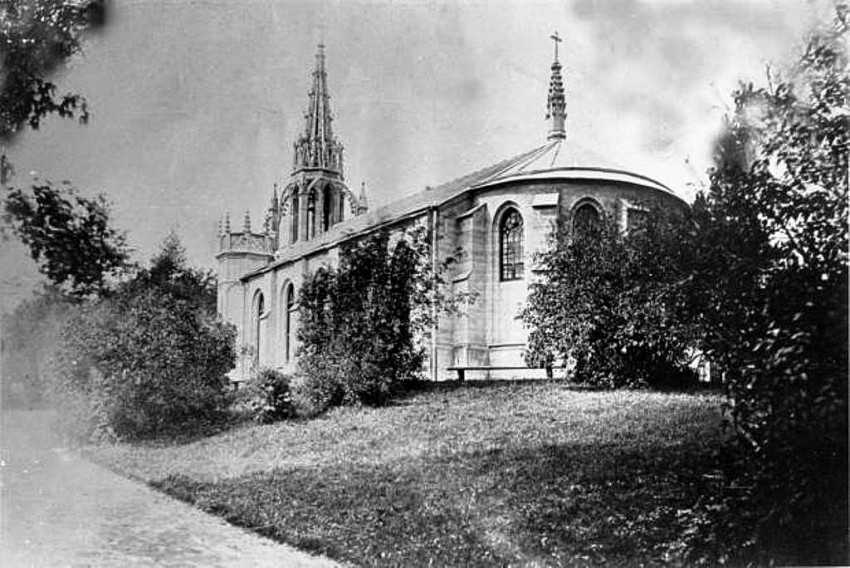 Выборгский район. Церковь Петра и Павла в Парголово. архивная фотография, фото с сайта pastvu.com