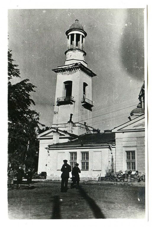 Усть-Ижора. Церковь Александра Невского в Усть-Ижоре. архивная фотография, Частная коллекция. Фото 1939 г.