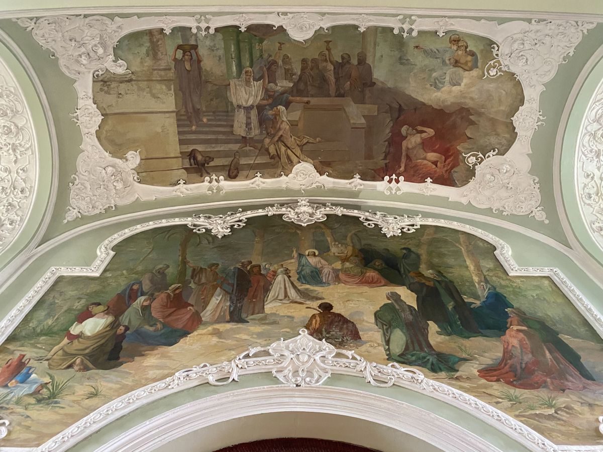 Кафедральный собор Вознесения Господня, Кашин (Кашинский городской округ, Тверская область). интерьер и убранство, Роспись западной стены основного объёма, Нагорная проповедь