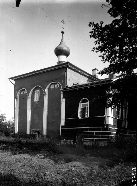 Церковь Мины великомученика, Старая Русса (Старорусский район, Новгородская область). архивная фотография, Церковь Св. Мины. Восточный фасад. 1910-е
