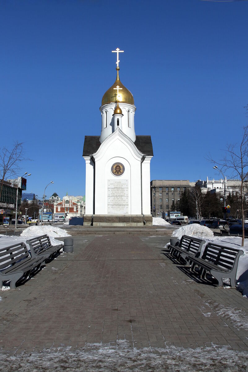 Часовня Николая Чудотворца на Красном проспекте (новая), Новосибирск (Новосибирск, город, Новосибирская область). фасады