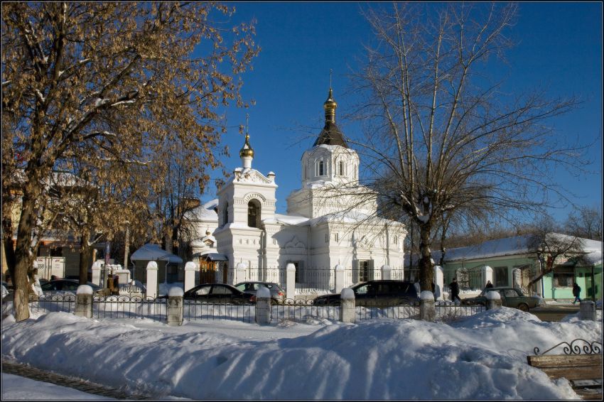Звенигород. Церковь Александра Невского. общий вид в ландшафте