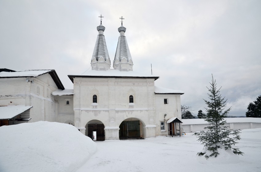 Ферапонтово. Ферапонтов монастырь. фасады, монастырь зимой