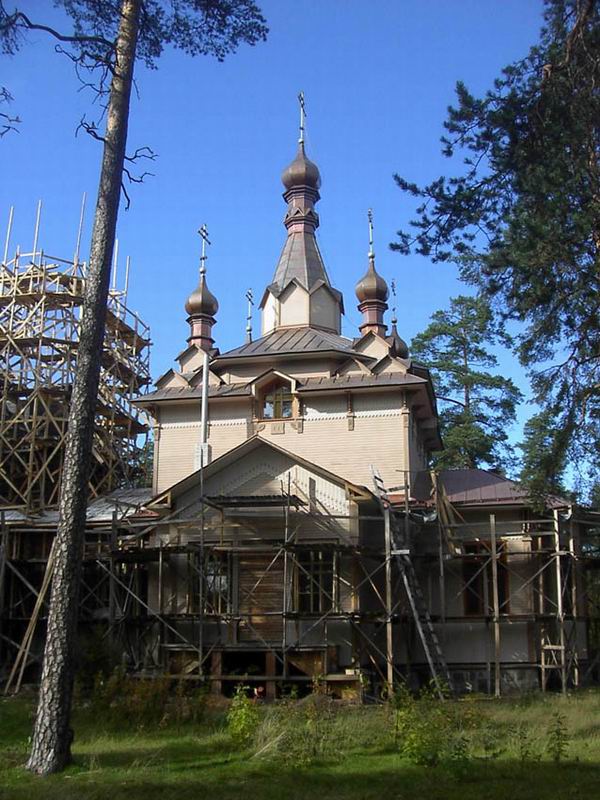 Песочный. Церковь Серафима Саровского. фасады, Реставрационные работы