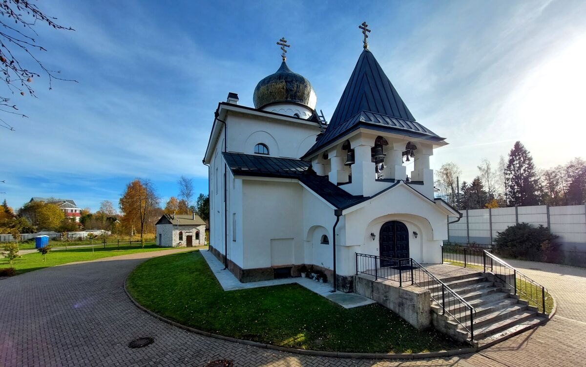 Церковь Петра и Павла в Дибунах, Песочный (Дибуны) (Санкт-Петербург, Курортный район, г. Санкт-Петербург). общий вид в ландшафте