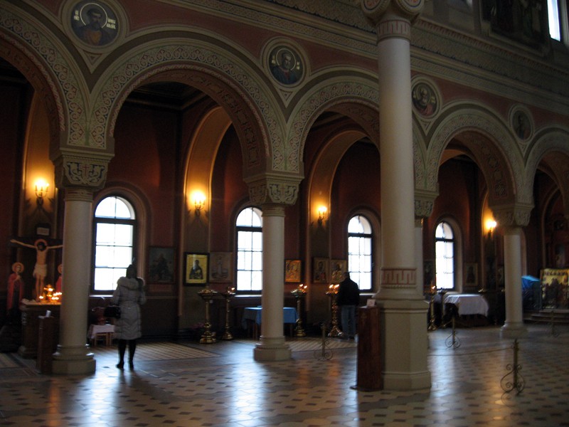 Собор Владимирской иконы Божией Матери, Кронштадт (Санкт-Петербург, Кронштадтский район, г. Санкт-Петербург). интерьер и убранство, Северный неф в интерьере